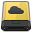 Yellow iDisk Icon 32x32 png